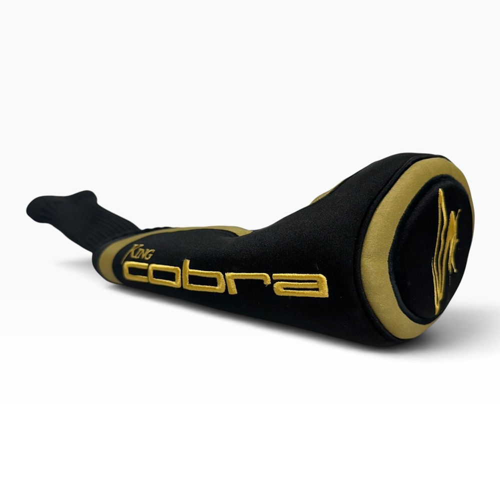 King Cobra Golf Club Headcover Black Gold Knit Sock Wood Cover